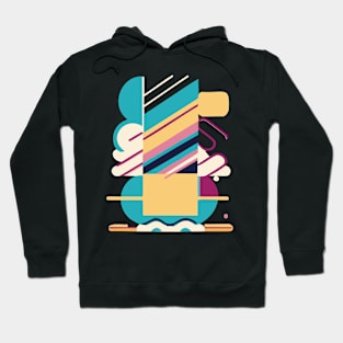 linear artistic composition Hoodie